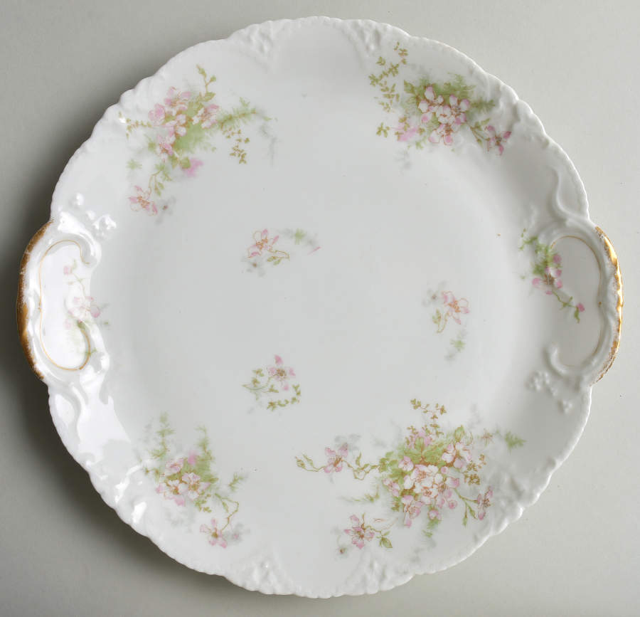 Schleiger 146E Handled Cake Plate by Haviland-1