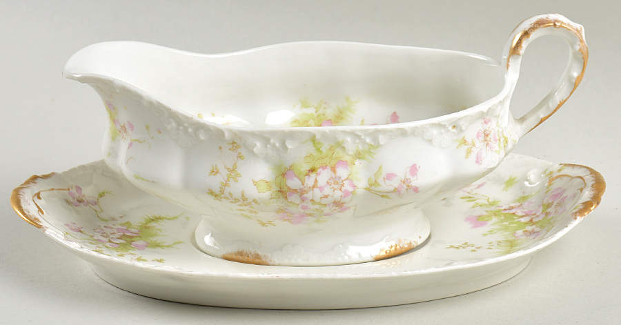 Schleiger 146E Gravy Boat & Underplate by Haviland-1