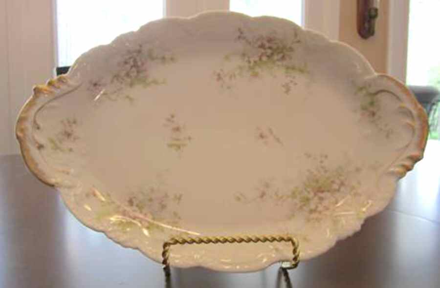 Schleiger 146E 12" Oval Serving Platter by Haviland-1
