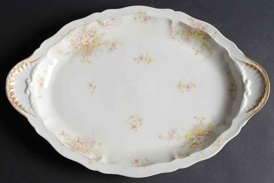 Schleiger 146k 14" Oval Serving Platter by Haviland-1