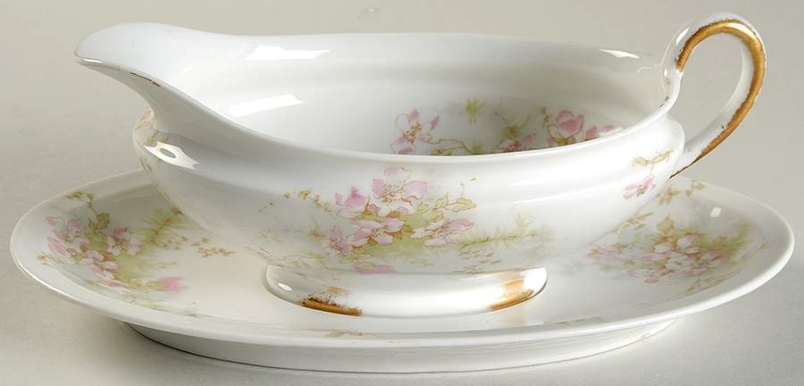 Schleiger 146k Gravy Boat & Underplate by Haviland-1