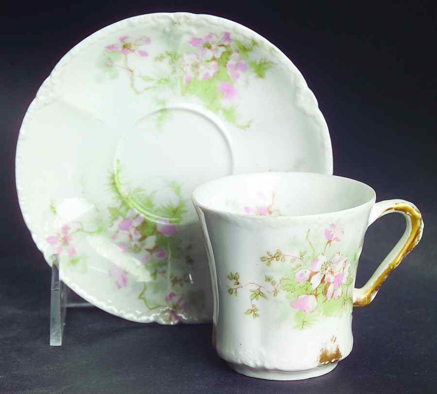 Schleiger 146M Flat Demitasse Cup & Saucer Set by Haviland-1