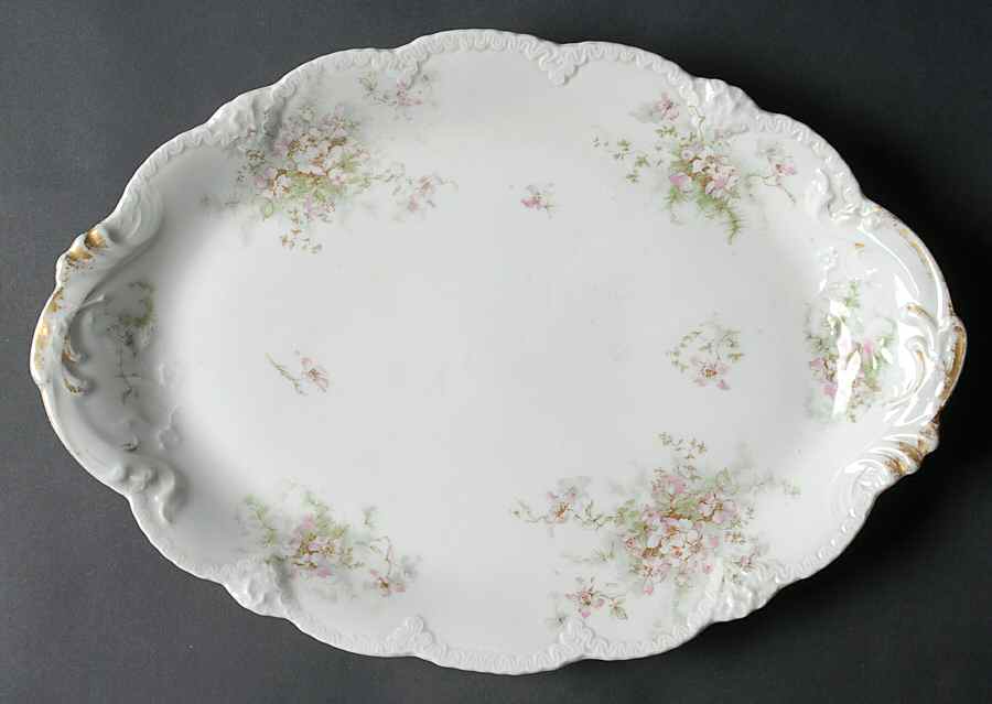 Schleiger 146M 14" Oval Serving Platter by Haviland-1
