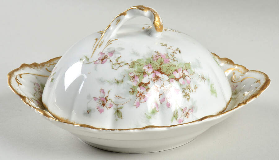 Schleiger 146N Round Covered Butter by Haviland-1