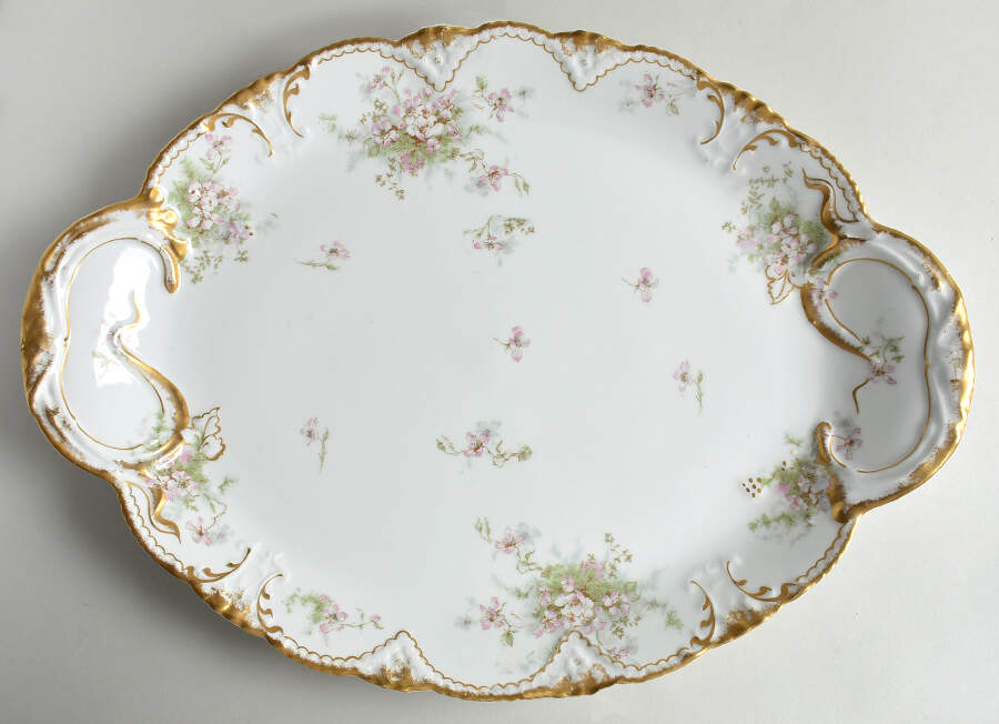 Schleiger 146N 18" Oval Serving Platter by Haviland-1