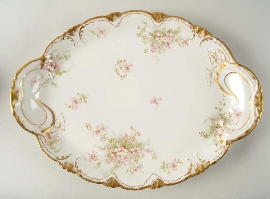 Schleiger 146N 14" Oval Serving Platter by Haviland-1