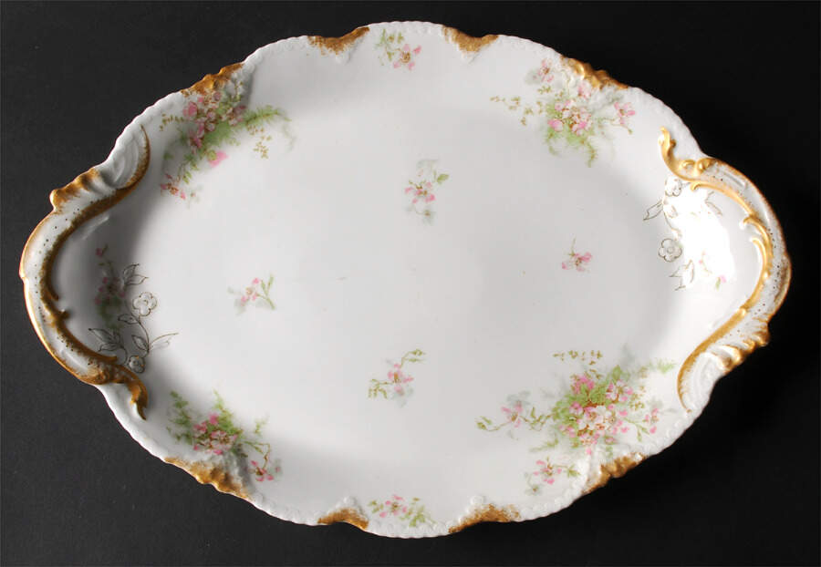 Schleiger 146O 16" Oval Serving Platter by Haviland-1