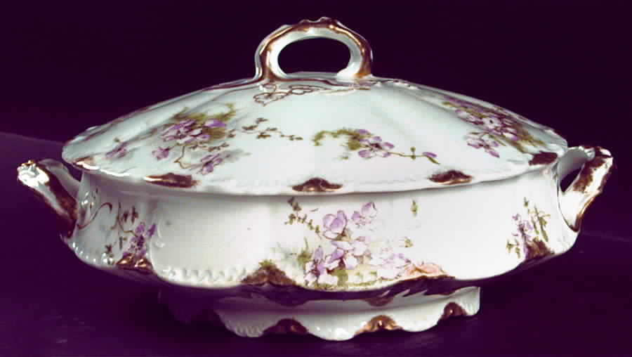 Schleiger 146O Round Covered Vegetable by Haviland-1