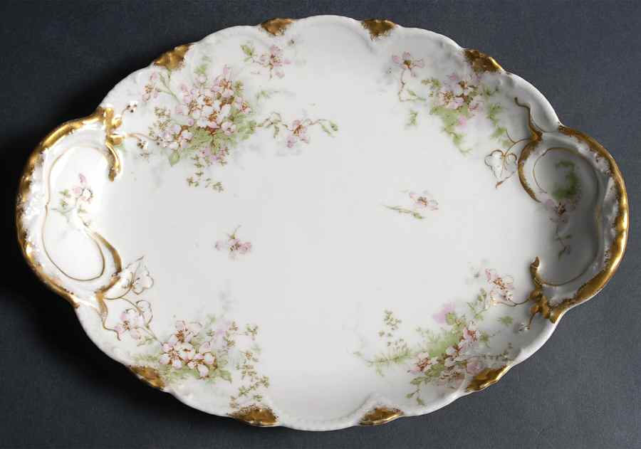Schleiger 146O 11" Oval Serving Platter by Haviland-1