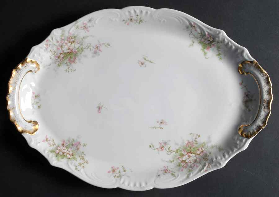 Schleiger 146P 15" Oval Serving Platter by Haviland-1