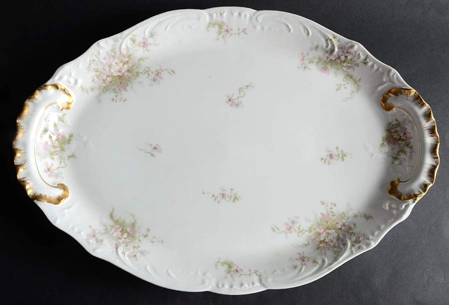 Schleiger 146P 18" Oval Serving Platter by Haviland-1