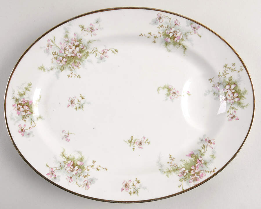 Schleiger 146r 13" Oval Serving Platter by Haviland-1