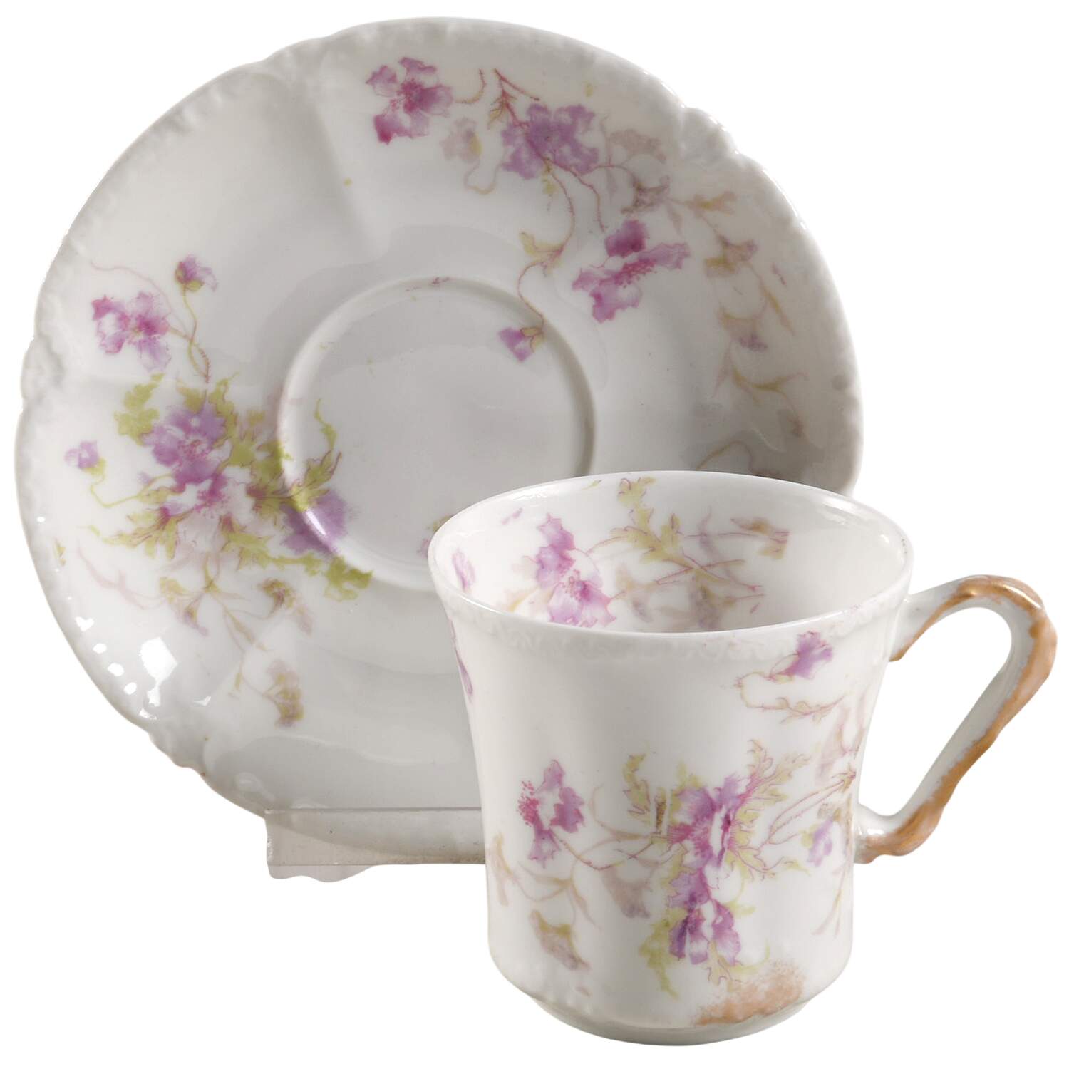Schleiger 147D Flat Demitasse Cup & Saucer Set by Haviland-1
