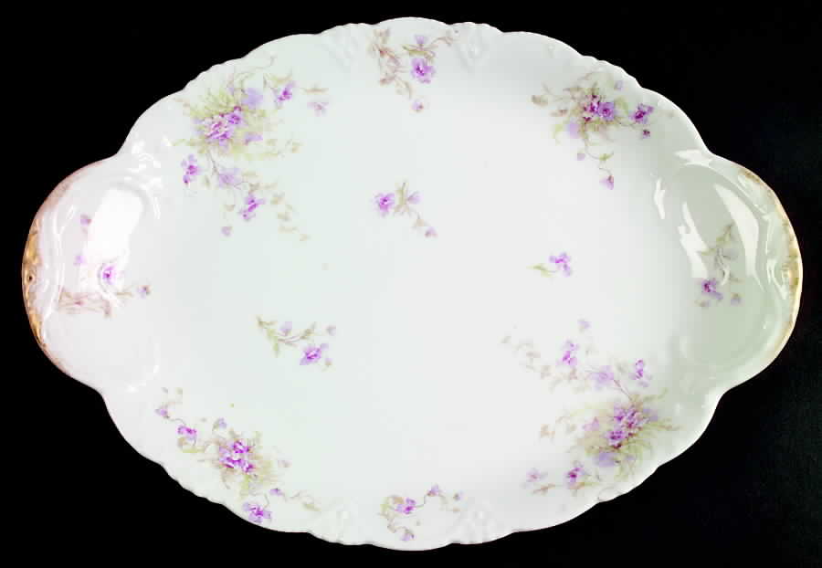 Schleiger 147D 16" Oval Serving Platter by Haviland-1