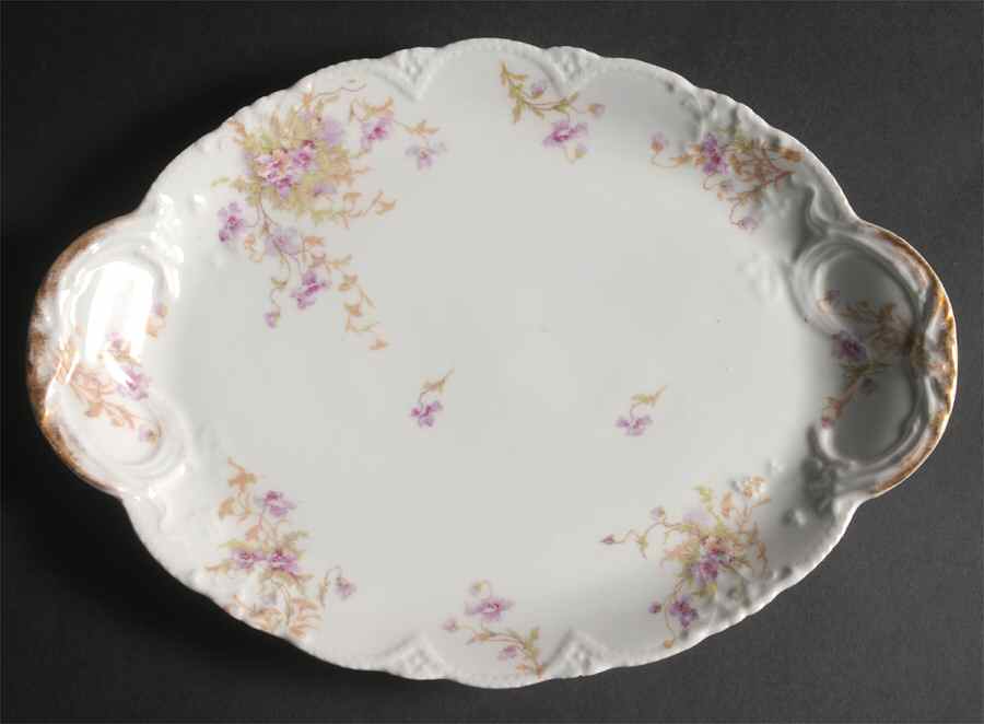 Schleiger 147D 14" Oval Serving Platter by Haviland-1