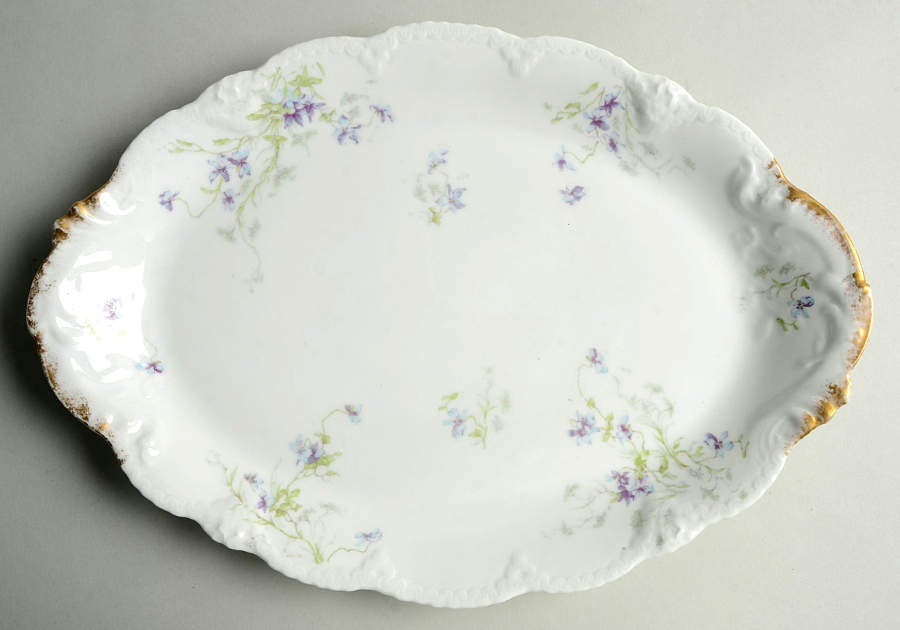 Schleiger 148-9 14" Oval Serving Platter by Haviland-1