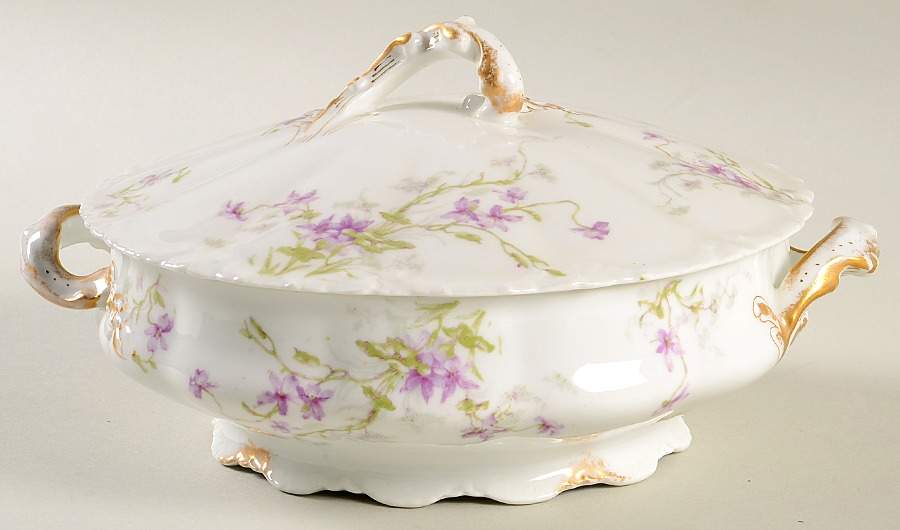 Schleiger 148a Round Covered Vegetable by Haviland-1