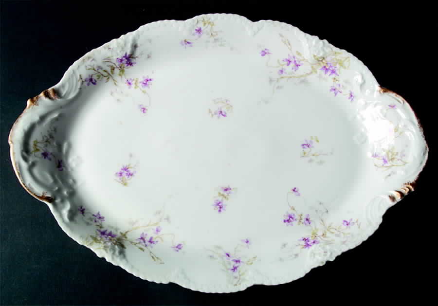 Schleiger 148a 16" Oval Serving Platter by Haviland-1