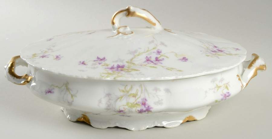 Schleiger 148a Oval Covered Vegetable by Haviland-1