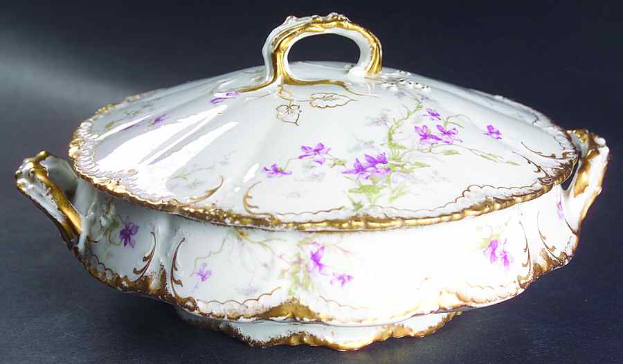 Schleiger 148b Round Covered Vegetable by Haviland-1