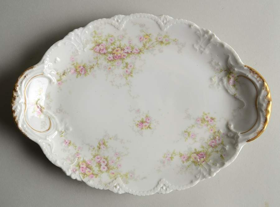 Schleiger 149 10" Oval Serving Platter by Haviland-1