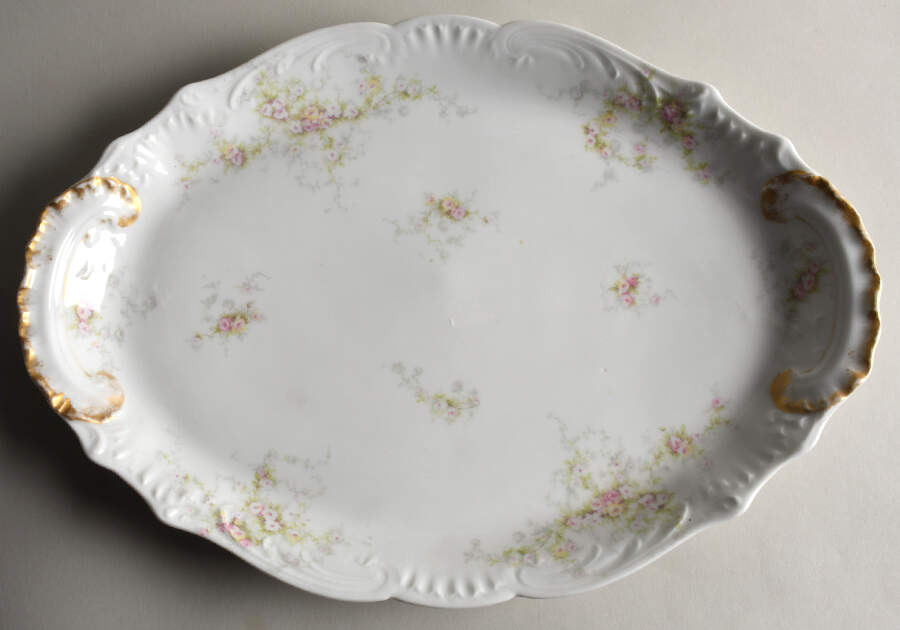 Schleiger 149B 15" Oval Serving Platter by Haviland-1