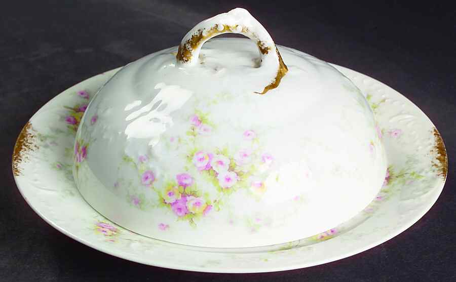 Schleiger 149B Round Covered Butter by Haviland-1