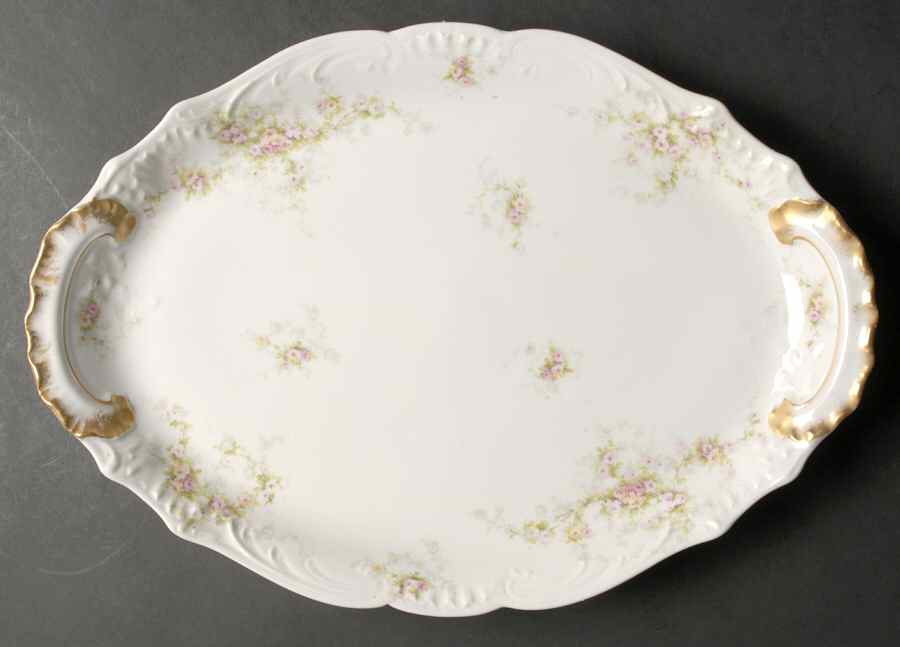 Schleiger 149B 16" Oval Serving Platter by Haviland-1