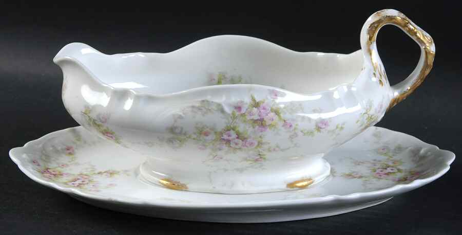 Schleiger 149B Gravy Boat & Underplate by Haviland-1