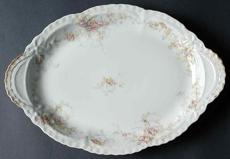 Schleiger 149F 14" Oval Serving Platter by Haviland-1