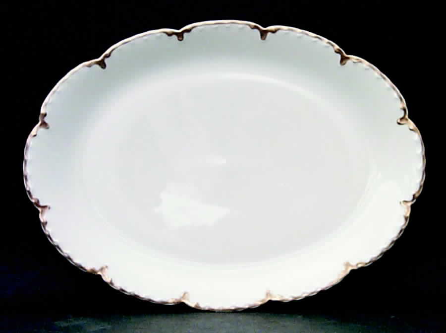 Schleiger 15 13" Oval Serving Platter by Haviland-1
