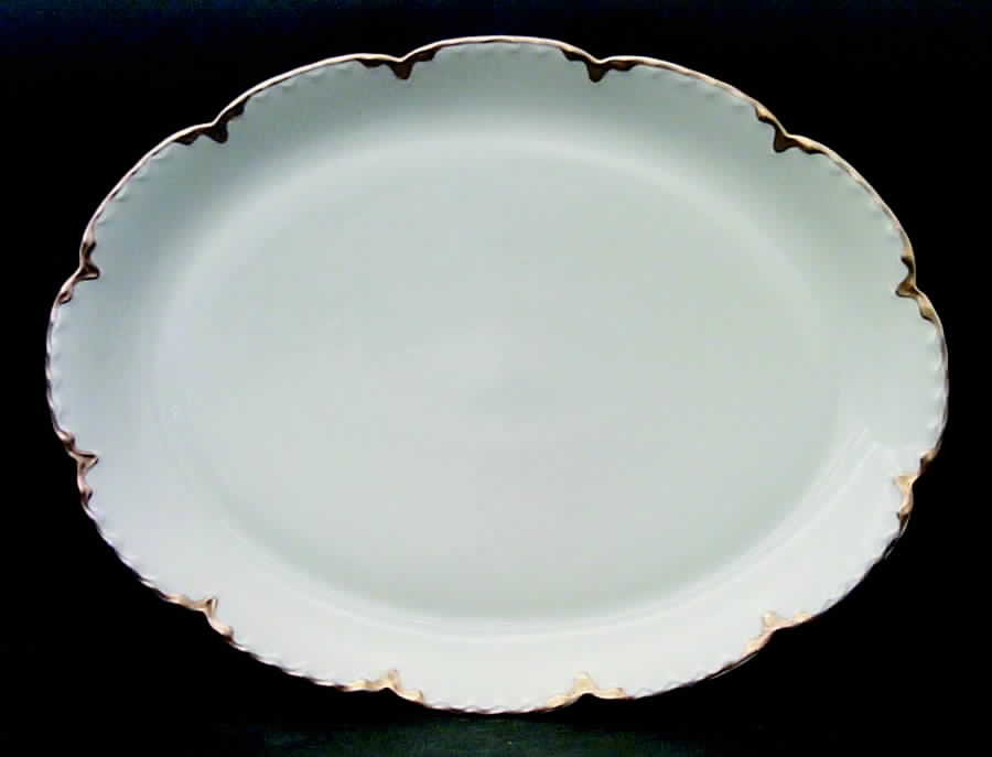 Schleiger 15 16" Oval Serving Platter by Haviland-1