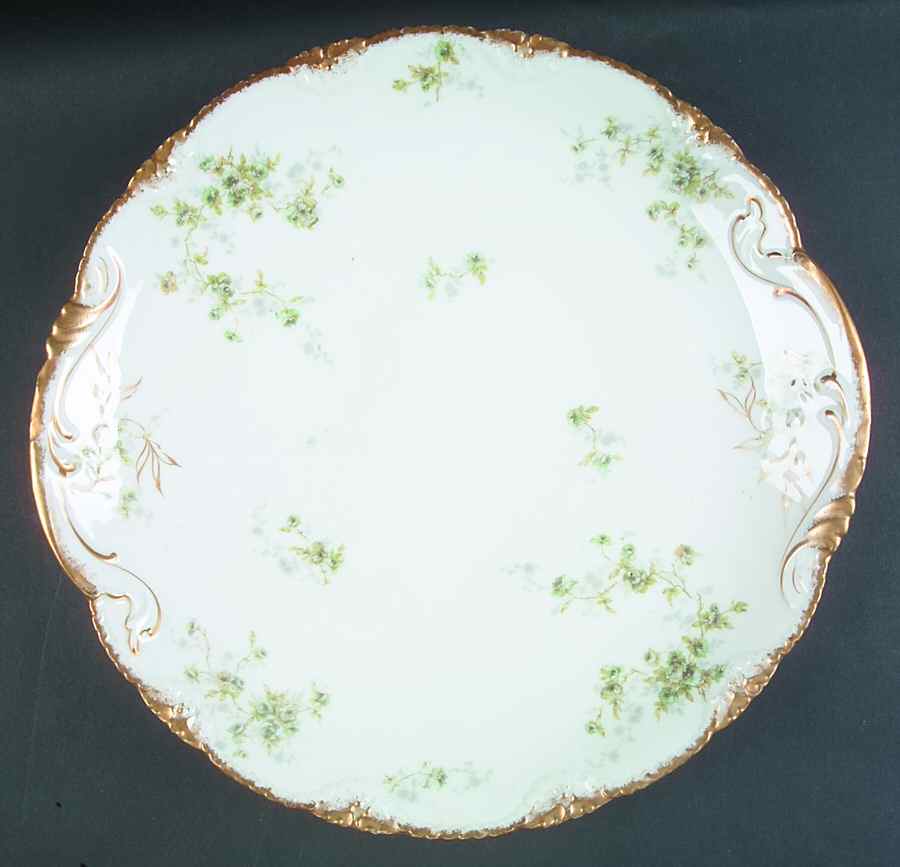 Schleiger 150b Handled Chop Plate (Round Platter) by Haviland-1
