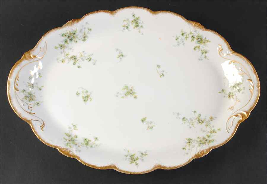 Schleiger 150b 18" Oval Serving Platter by Haviland-1