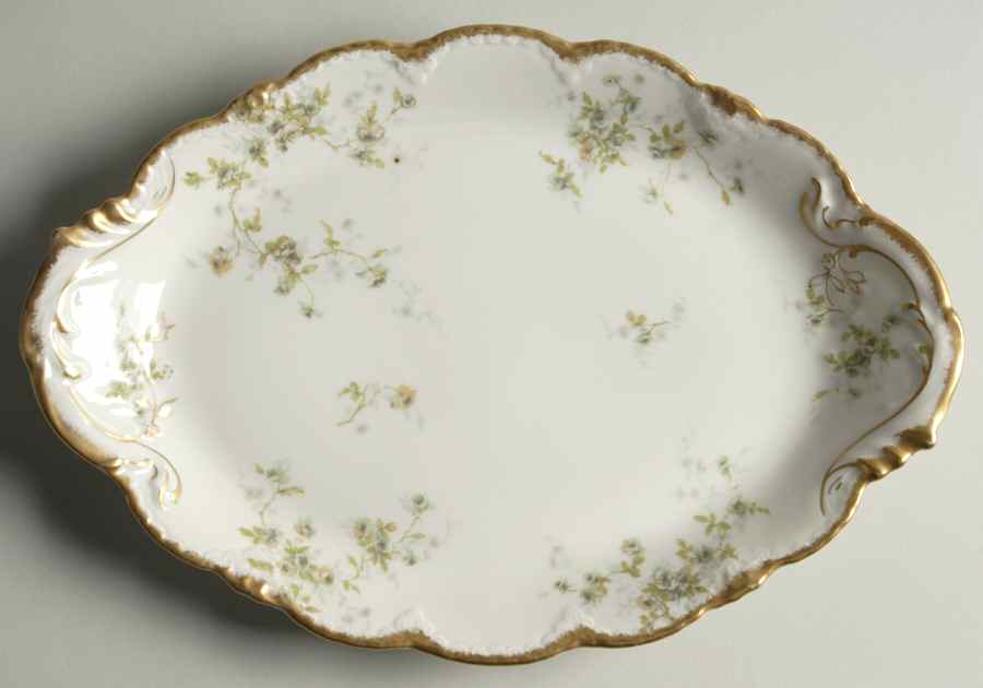Schleiger 150b 12" Oval Serving Platter by Haviland-1