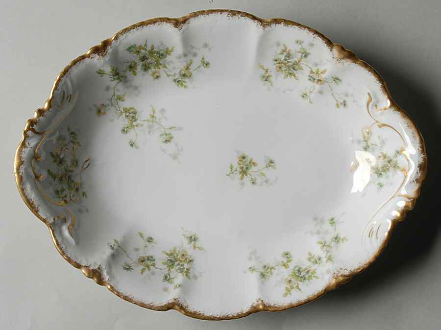 Schleiger 150b 11" Oval Serving Platter by Haviland-1