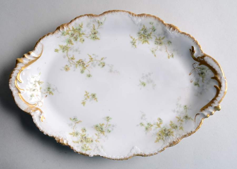Schleiger 150b 11" Oval Serving Platter by Haviland-1