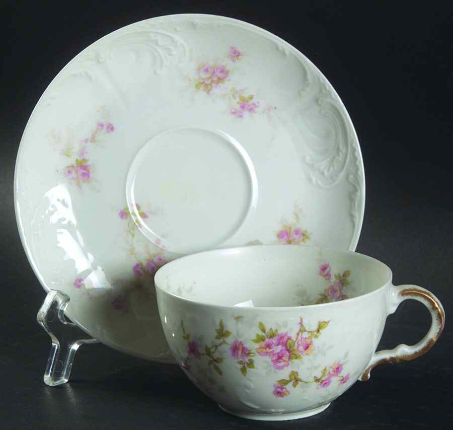 Schleiger 150n Flat Cup & Saucer Set by Haviland-1