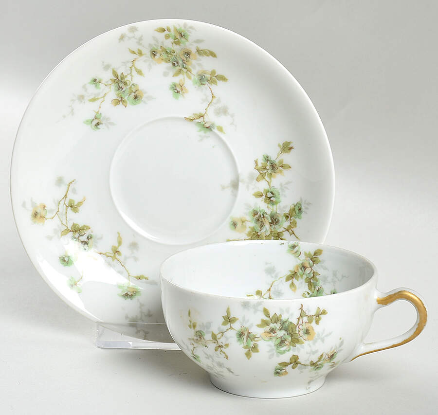 Schleiger 150W Flat Cup & Saucer Set by Haviland-1