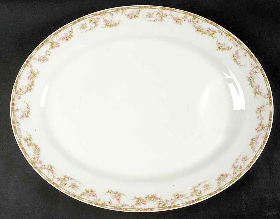 Schleiger 152 15" Oval Serving Platter by Haviland-1