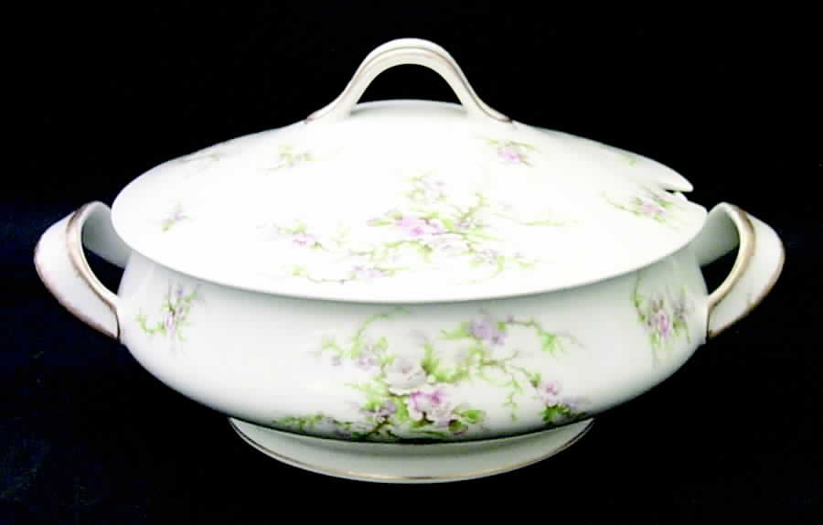 Schleiger 154a (White Background) Tureen &  Lid by Haviland-1