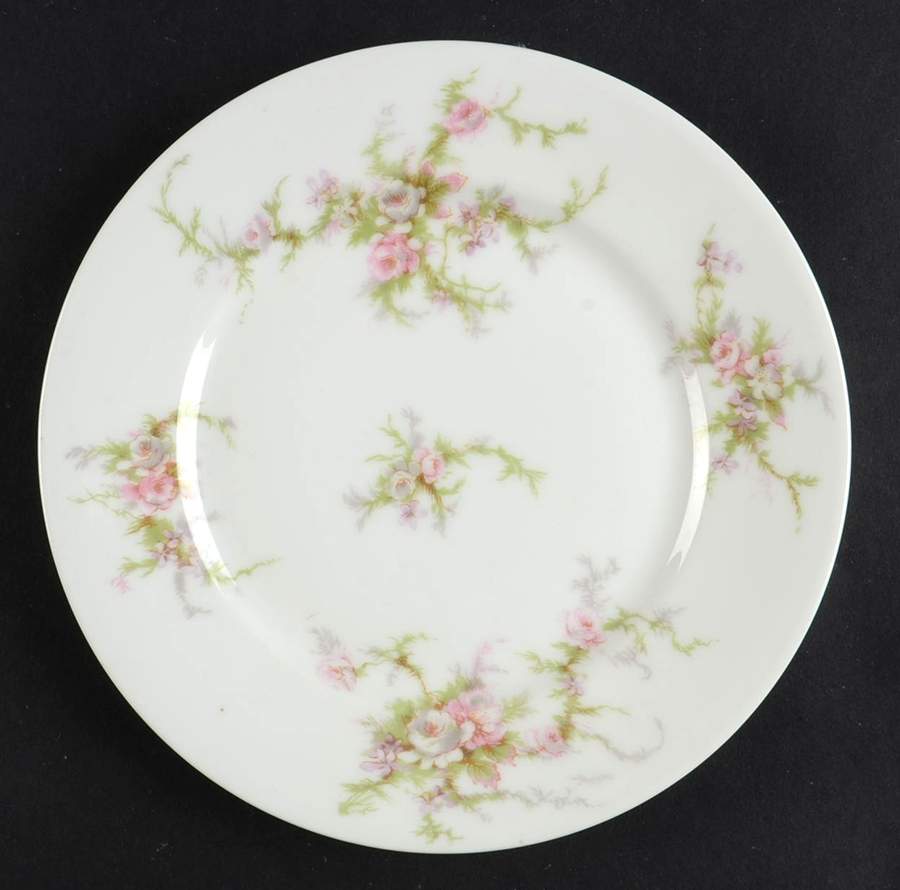 Schleiger 154a (White Background) Bread & Butter Plate by Haviland-1