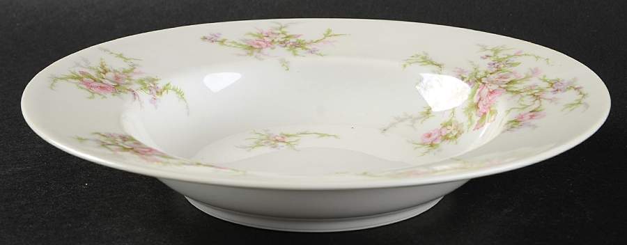 Schleiger 154a (White Background) Rim Soup Bowl by Haviland-1