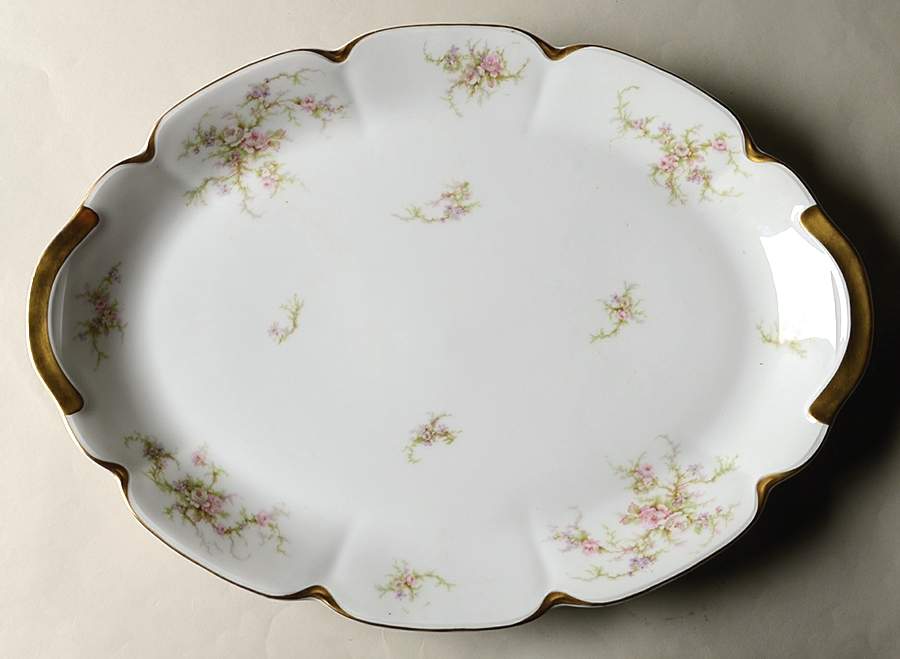 Schleiger 154B 18" Oval Serving Platter by Haviland-1