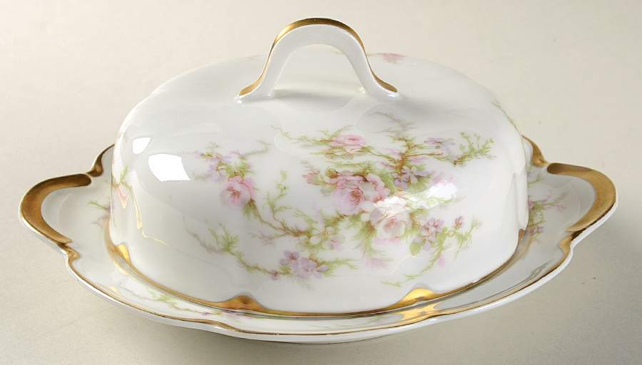 Schleiger 154B Round Covered Butter by Haviland-1