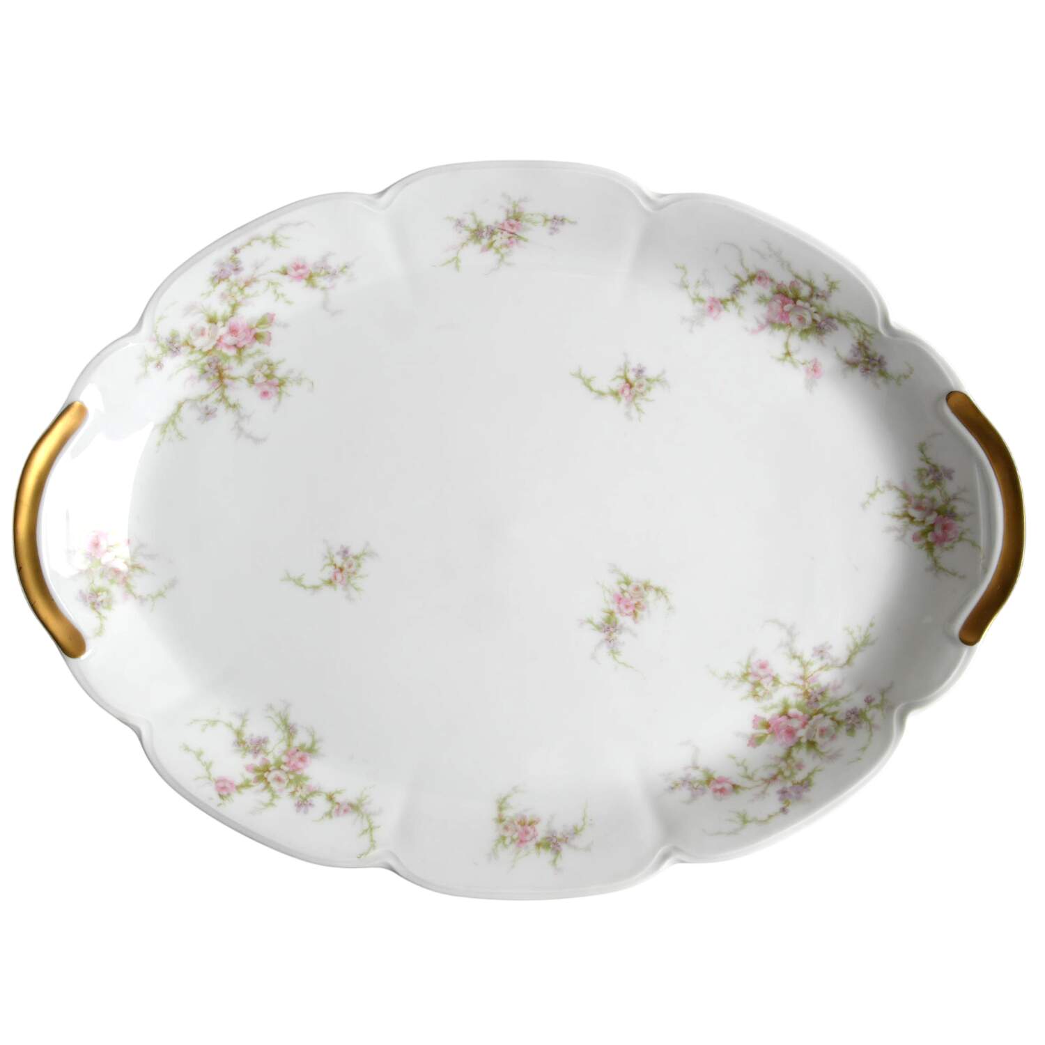 Schleiger 154D 16" Oval Serving Platter by Haviland-1