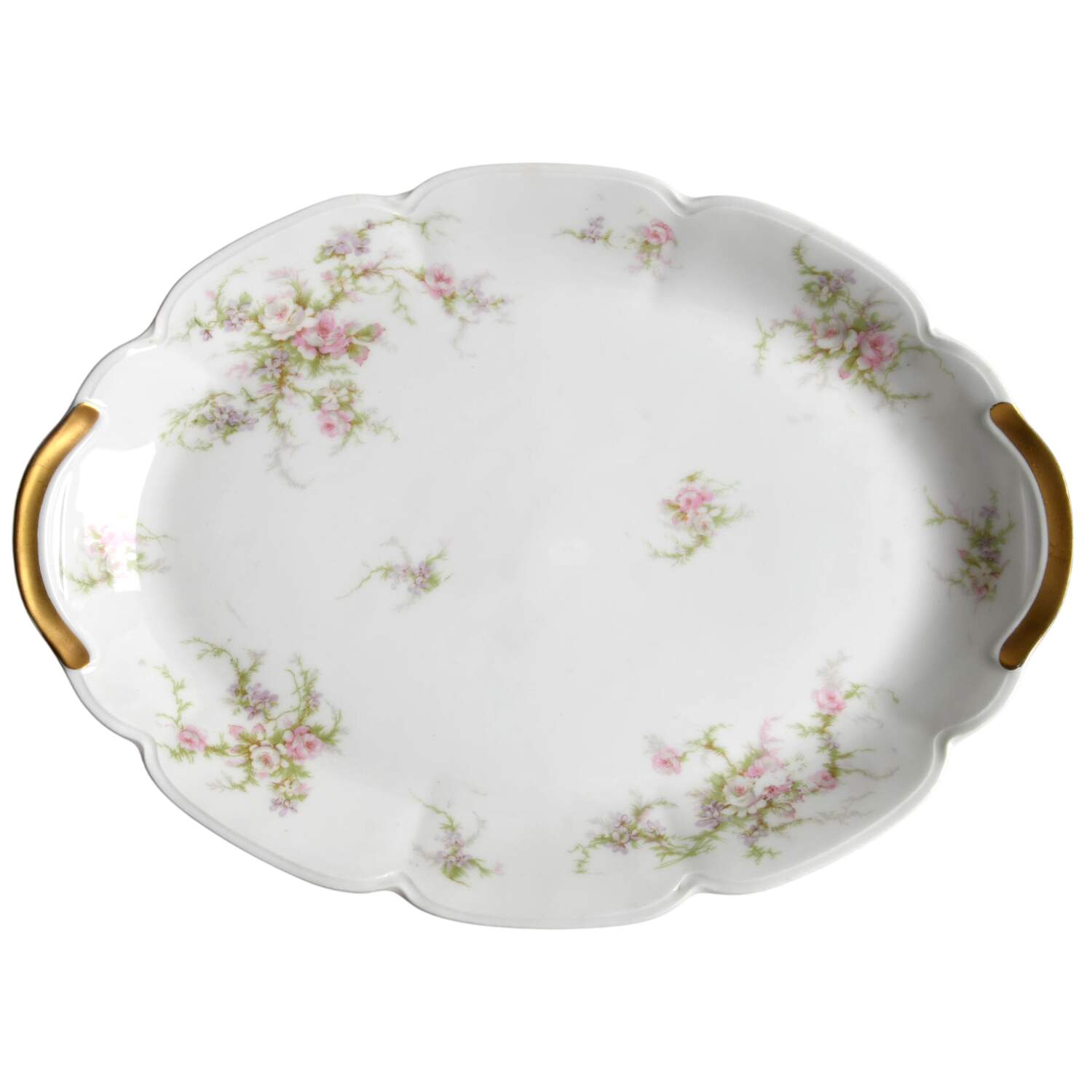 Schleiger 154D 11" Oval Serving Platter by Haviland-1