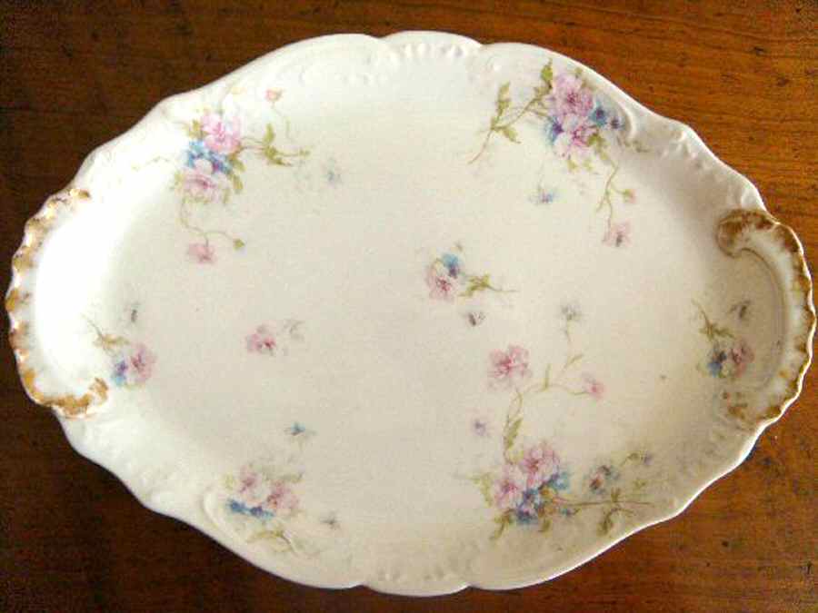 Schleiger 156A 14" Oval Serving Platter by Haviland-1