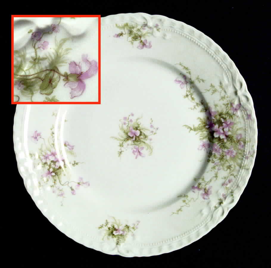 Schleiger 157c Dinner Plate by Haviland-1