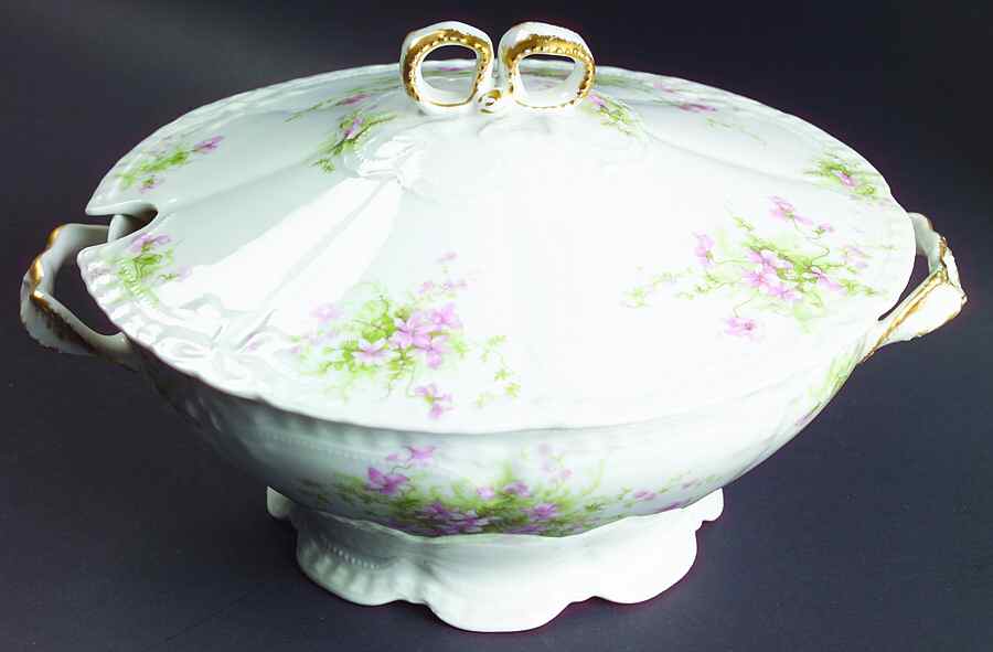 Schleiger 157c Tureen &  Lid by Haviland-1